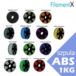 Filament ABS 1,75mm 1kg (400mb) paleta kolorów