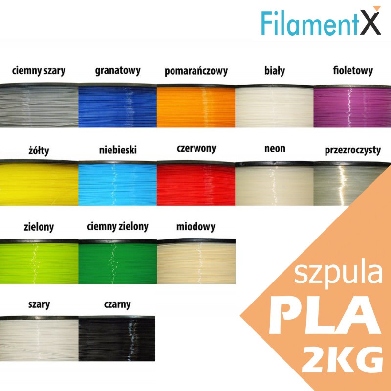 Filament PLA 1,75mm 2kg (różne kolory do wyboru)